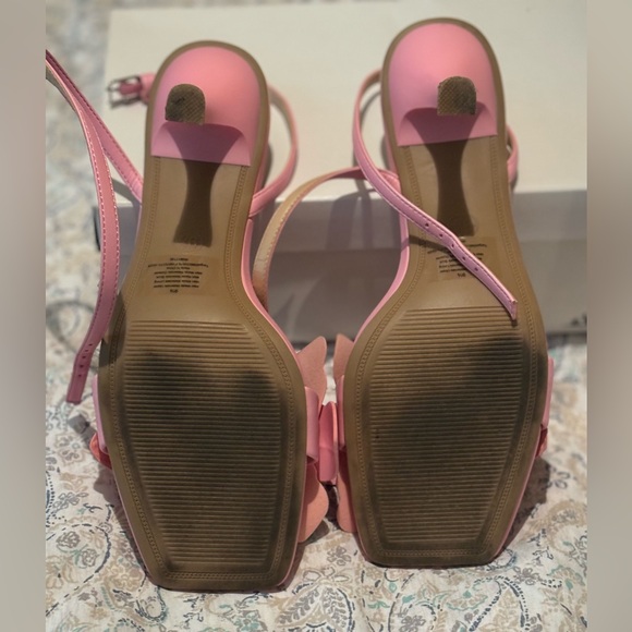Women’s size 9 low kitten heels bubblegum pink - Picture 3 of 4
